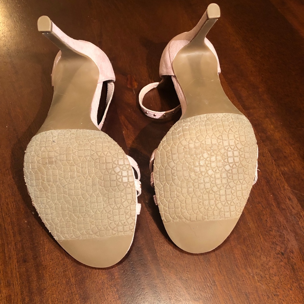 Blush Suede Sandals - Picture 5 of 6